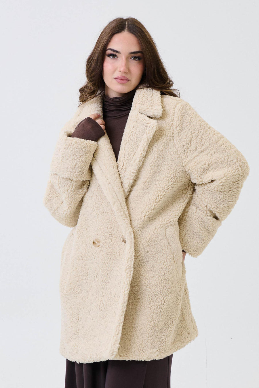 Cappotto teddy Armoire beige 26179 BEIGE Armoire 