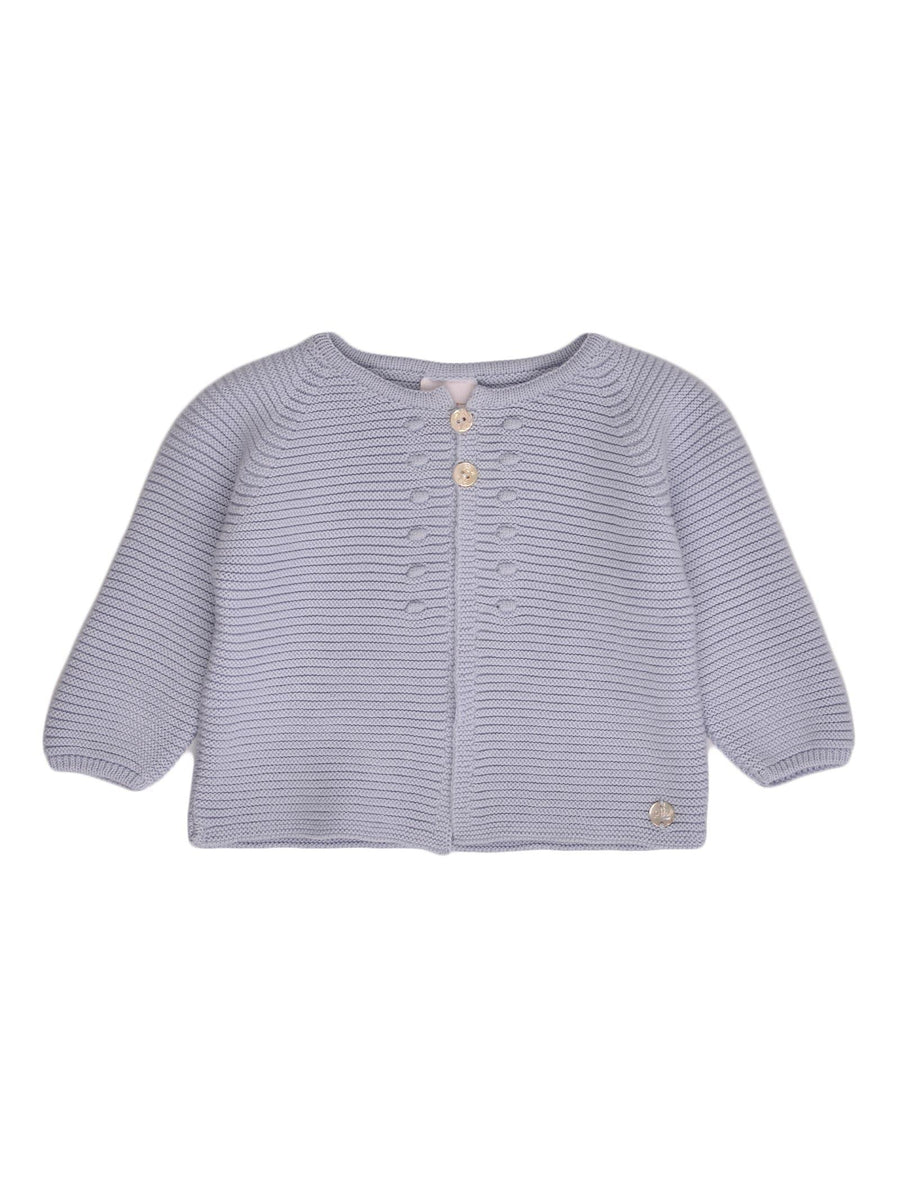 Cardigan azzurra a coste 00142240 86H82 Paz Rodriguez 