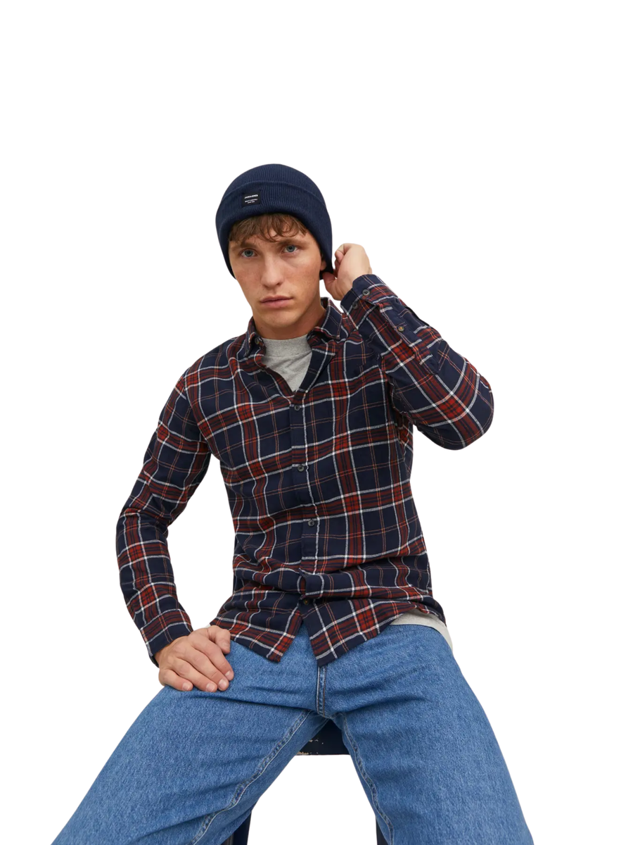 Cappello Jack & Jones blu con patch logato 12092815 Navy Blazer Jack & Jones 