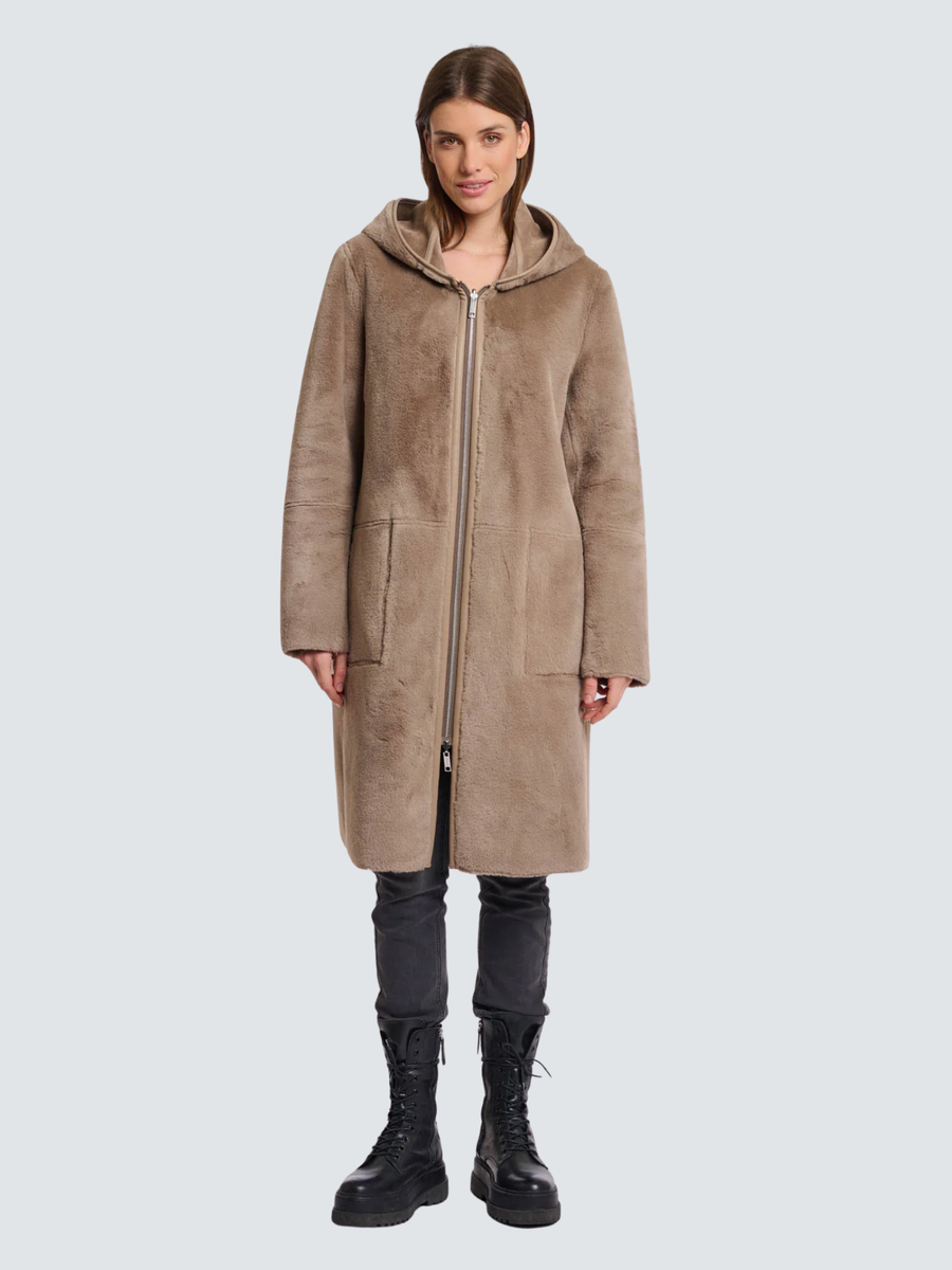 Cappotto "Ova reversible coat" Rino & Pelle marrone Ova.7002511 Toffee Rino & Pelle 