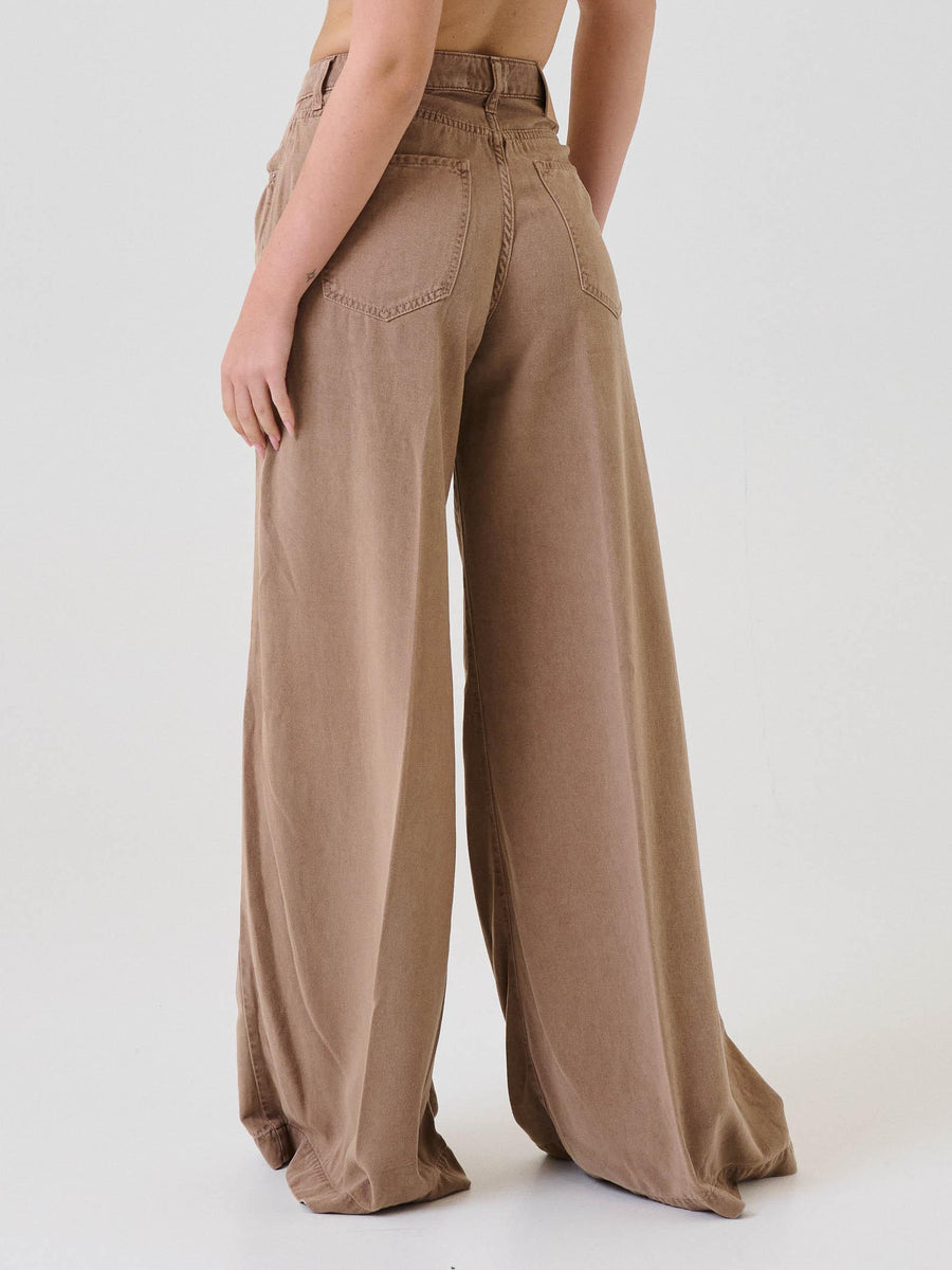 Jeans "Madison Wid Leg" Vicolo cammello DF5145 FU62 Vicolo 