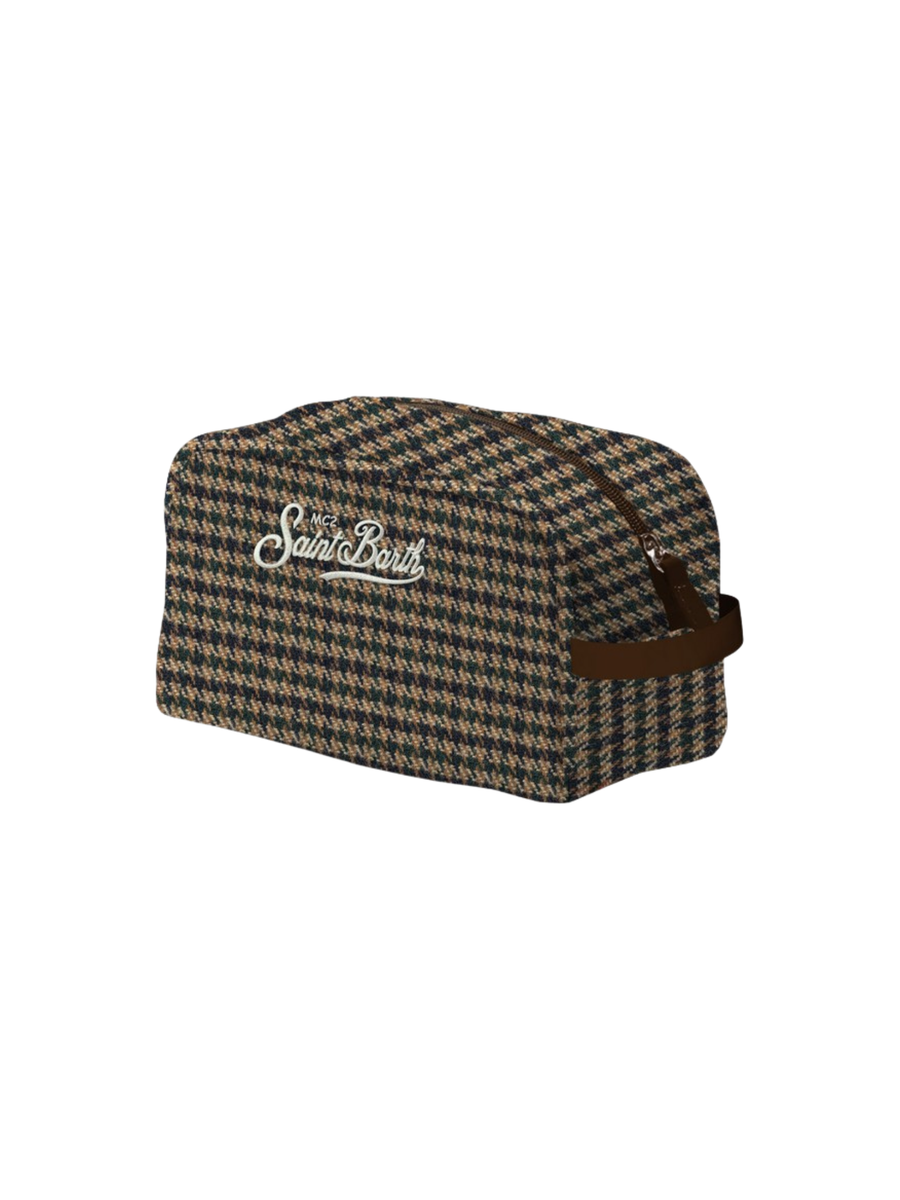 Beauty case "pied de poule soft 5161" Saint Barth marrone WES0002 00505G MC2 SAINT BARTH 