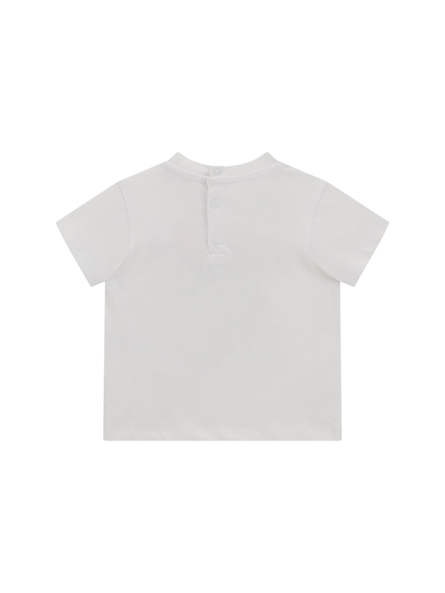 T-Shirt Guess bianca con stampa tropicale I5GI00K8HM4 G011 Guess 