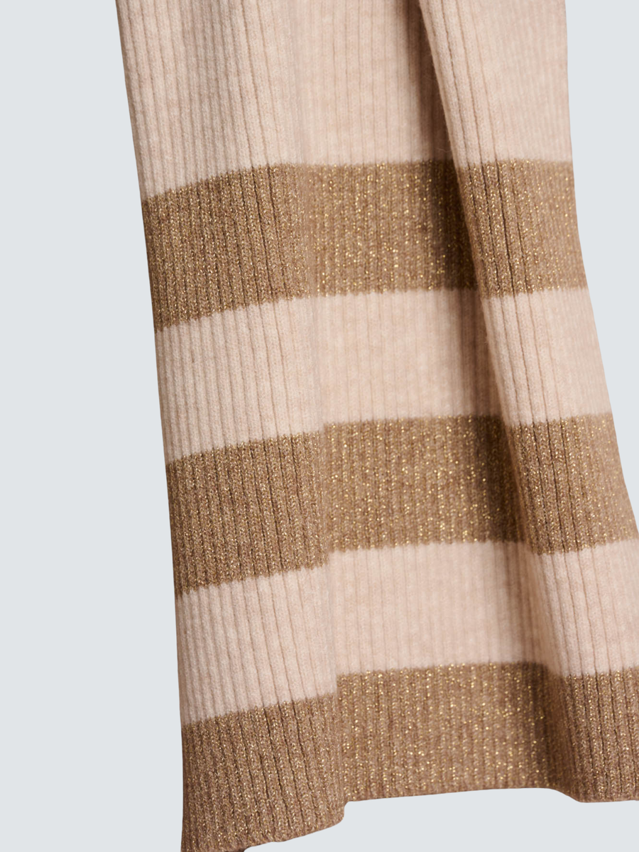 Sciarpa "Hetty scarf" Rino & Pelle beige con dettagli in filo lurex Hetty.5002512 Birch melange Rino & Pelle 