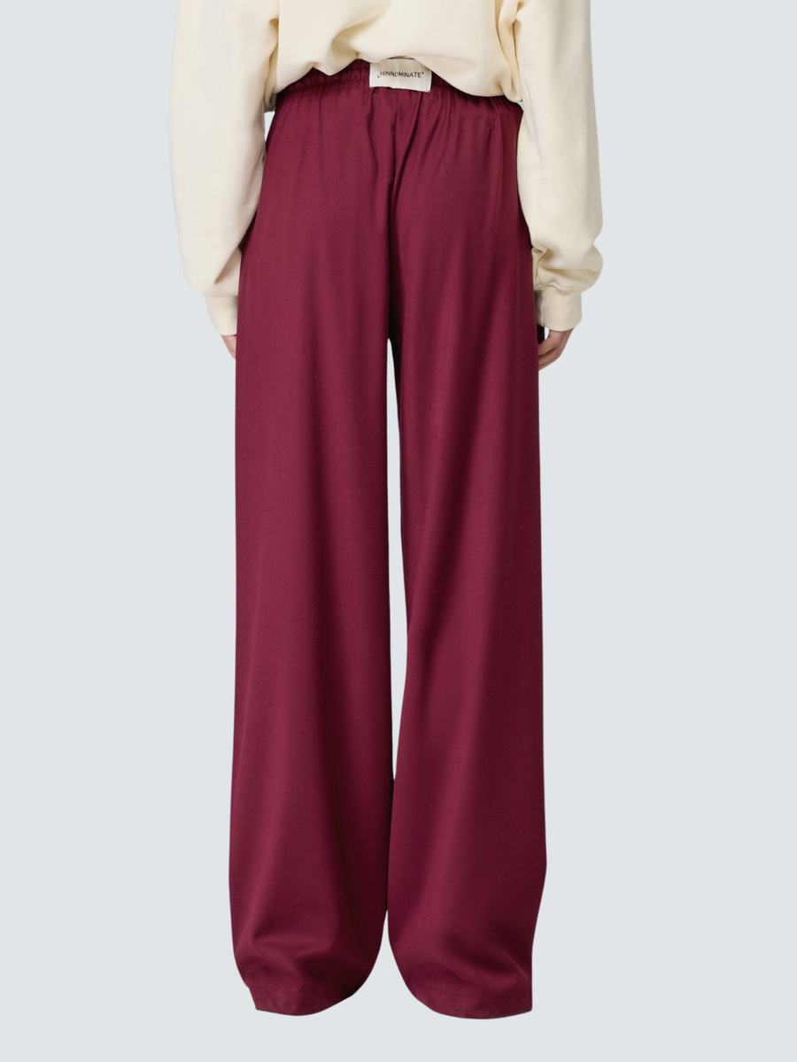 Pantalone over in twill Hinnominate bordeaux con coulisse HMABW02218 RS02 Hinnominate 