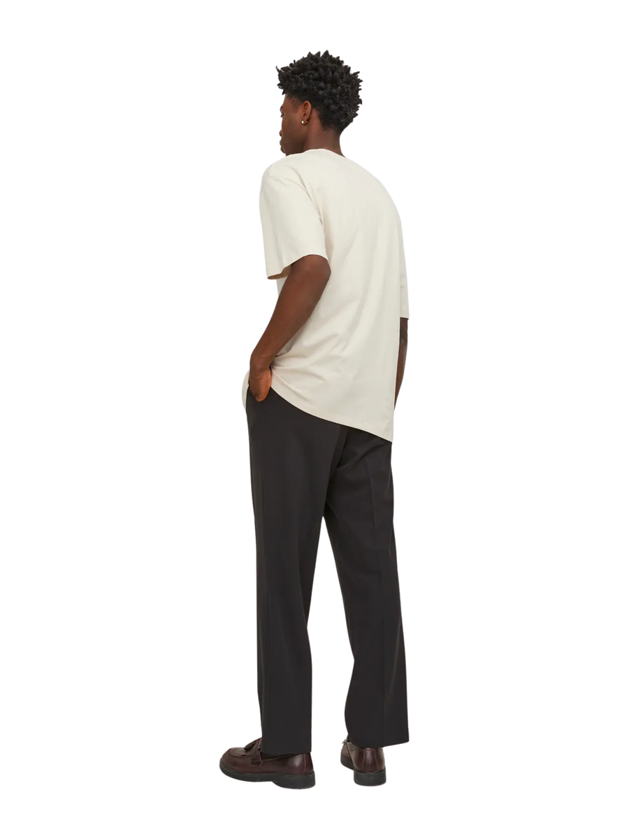 T-Shirt a mezze maniche Jack & Jones panna oversize 12249319 Moonbeam Jack & Jones 