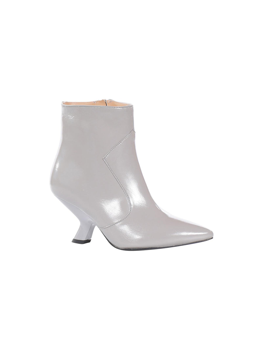 Stivali Wo Milano fumo con tacco a rocchetto 560 FUMO WO Milano 