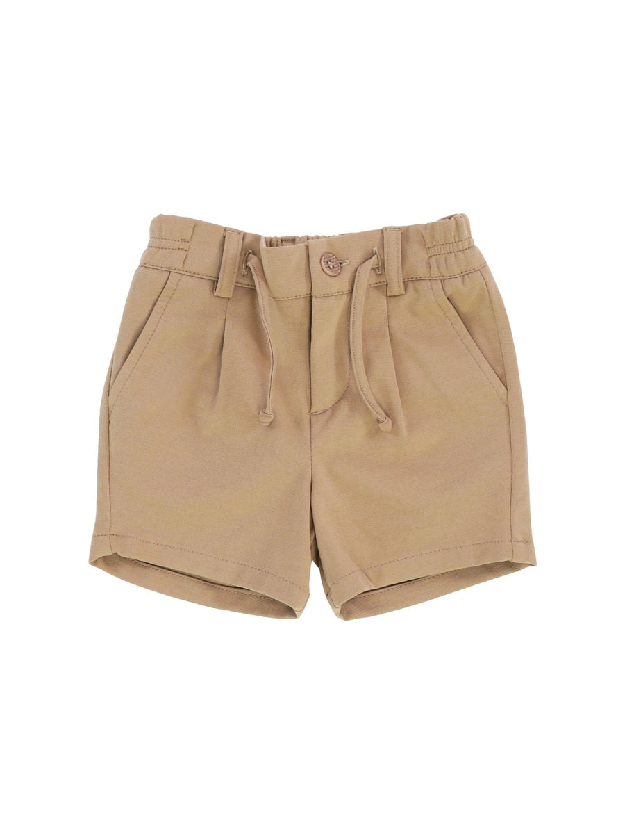 Shorts cammello con coulisse P0827 CAM Alessandrini 
