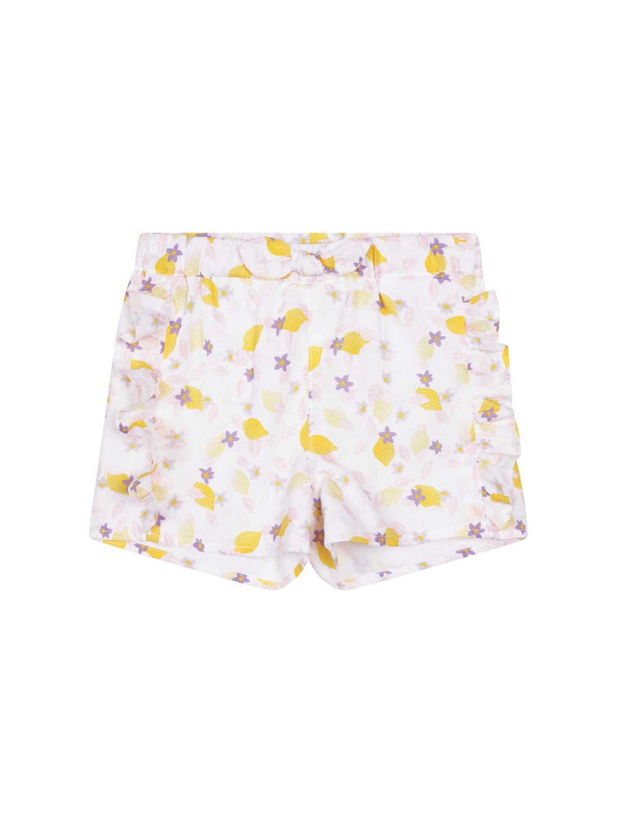 Shorts in cotone a fantasia Y04144 BIANCO Carrement Beau 