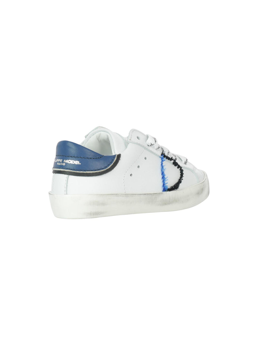 Sneakers Prsx Broderie bianco e blu 72697 02 Philippe Model 