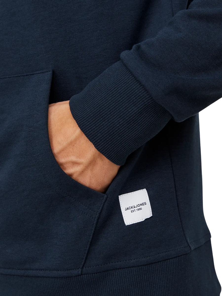 Felpa con zip Jack & Jones blu navy 12181901 Navy Blazer REG Jack & Jones 