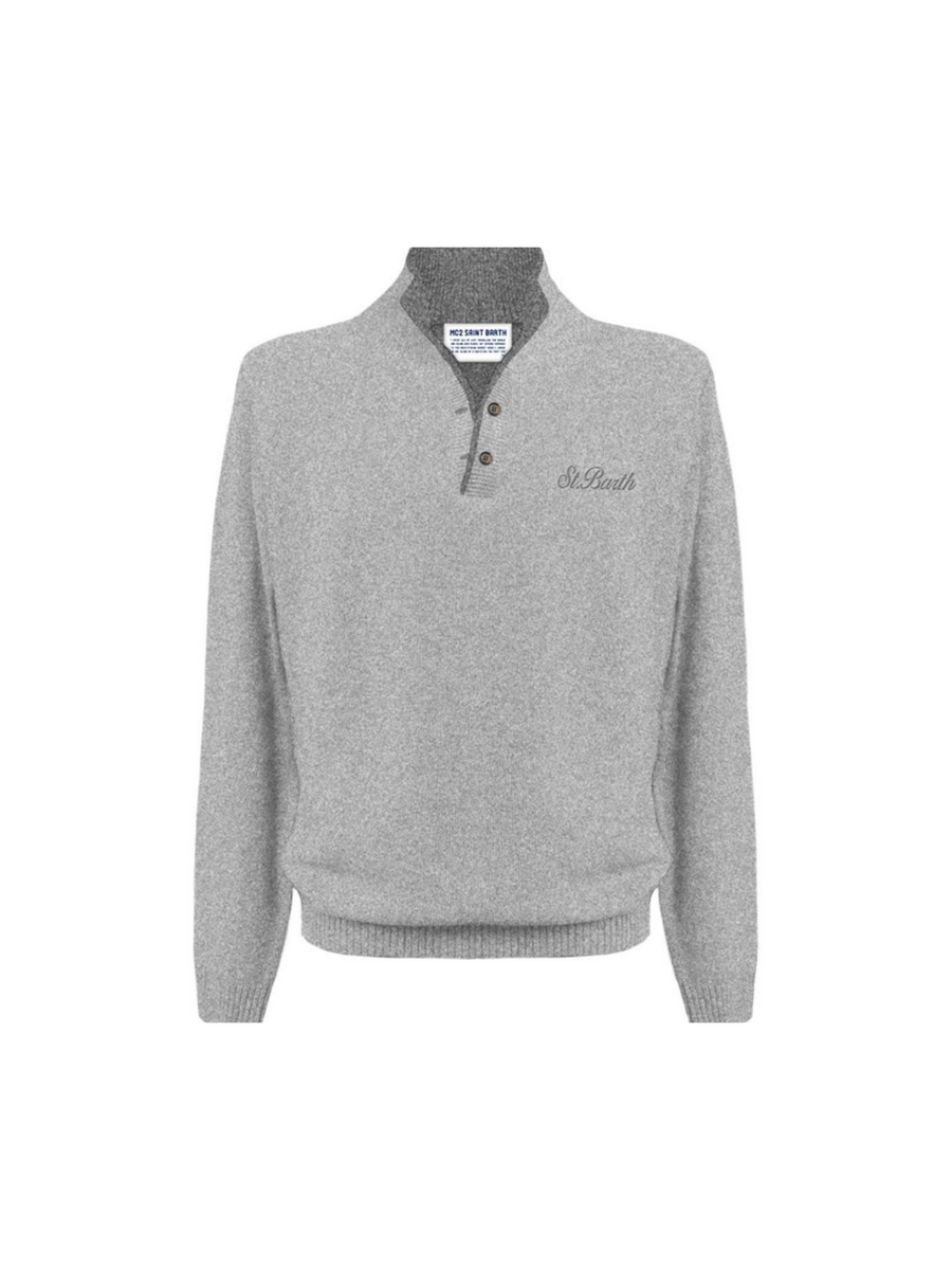 Maglione "dorian blend ws 15ml" Saint Barth grigio melange DORA001 00034G MC2 SAINT BARTH 