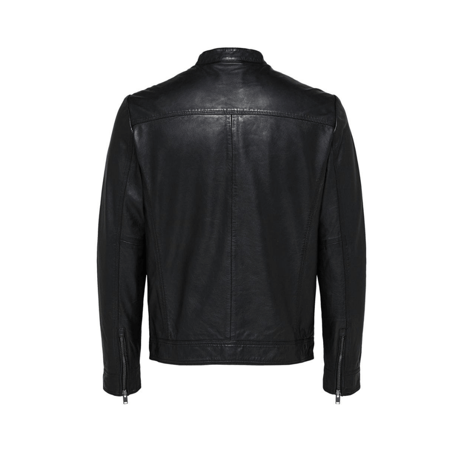 Giubbino pelle nero Selected 16067129 BLK Selected 