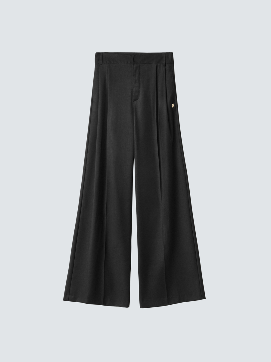 Pantalone con pences Hinnominate nero con patch logo HMABW02220 NE01 Hinnominate 