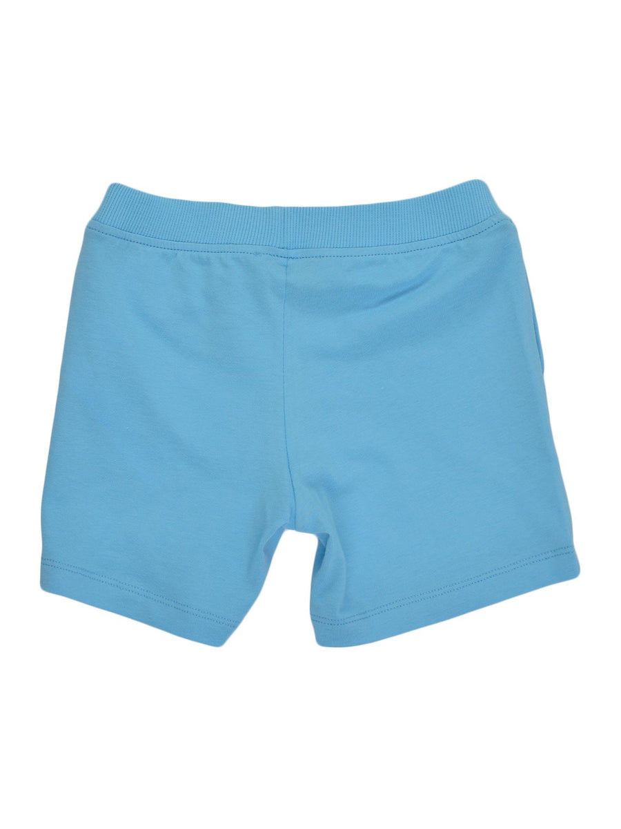 Shorts azzurro con stampa MUQ00NLBA10 41008 Moschino 