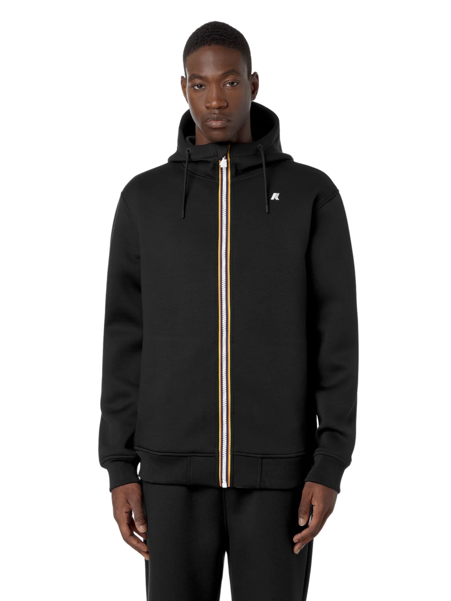 Felpa "Rainer Spacer" K-Way nera K2141DW USY K-WAY 