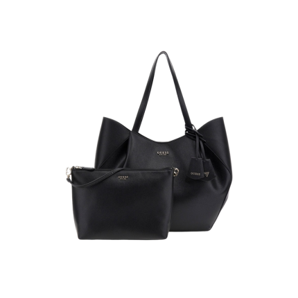 Borsa shopper Guess nera con pochette interna HWBG7898240 BLA Guess 