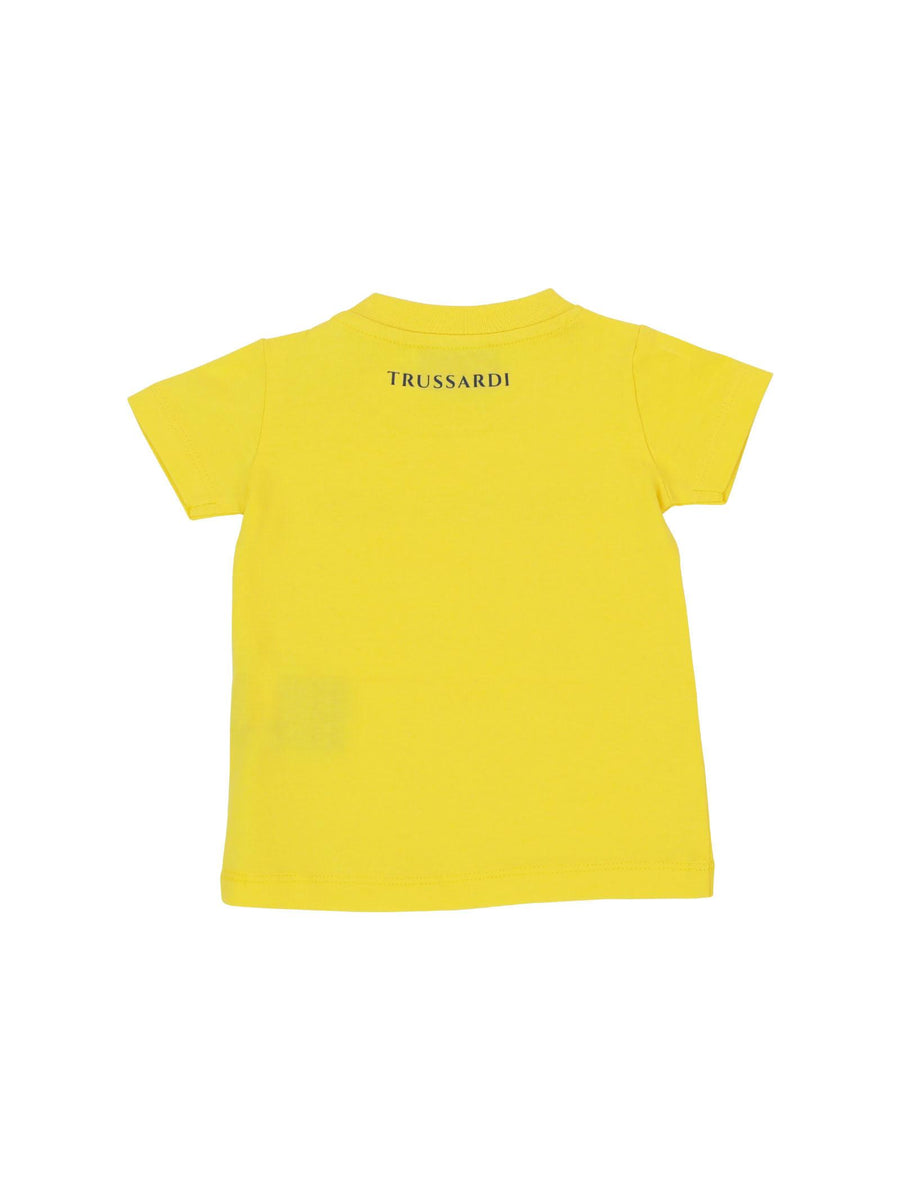 T-shirt basic gialla TIP23041TS YELL/BLU Trussardi 