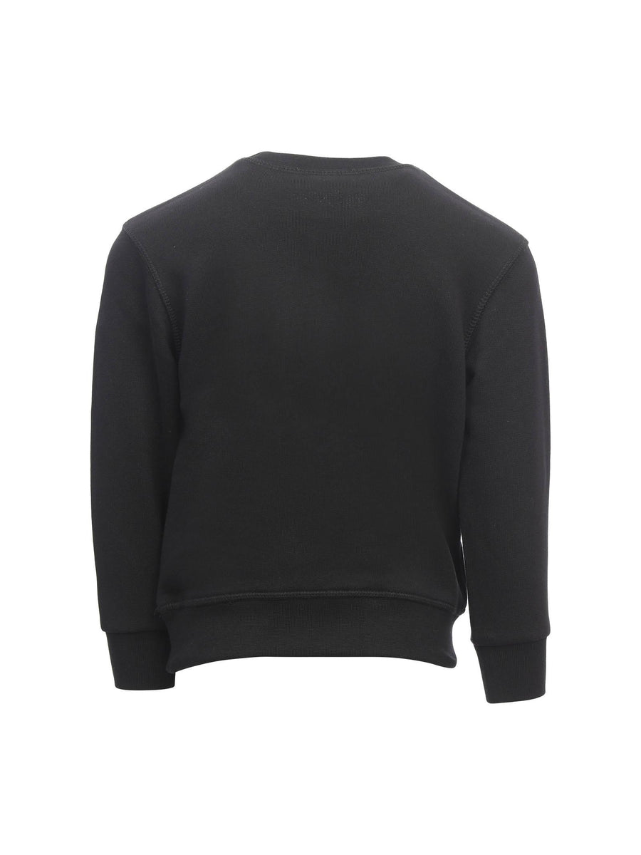 Felpa basic nera con logo lettering del brand DQ2009D0A4D DQ900 Dsquared 