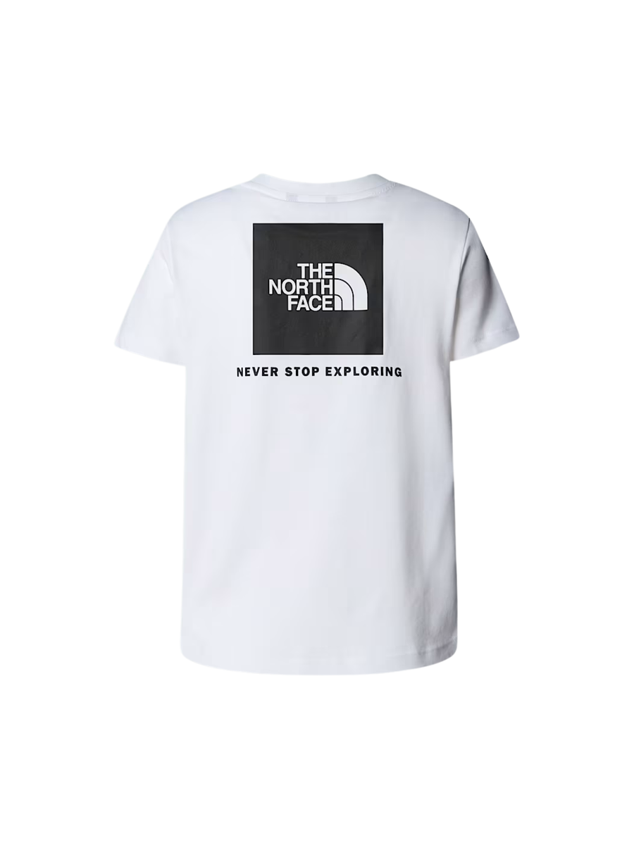 T-Shirt "Box NSE" The North Face bianca con maxi logo posteriore NF0A8EFN FN41 The North Face 