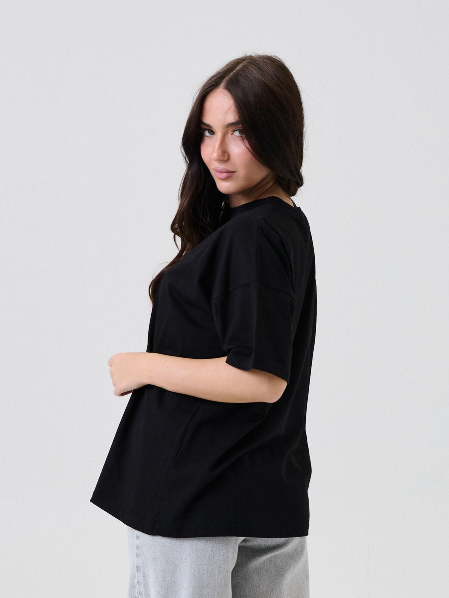 T-Shirt oversize Vicolo nera UF0064 NERO Vicolo 