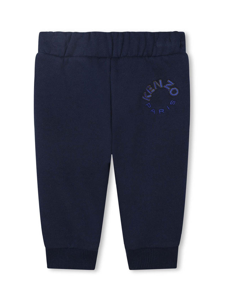 Pantalone di tuta blu con patch K04238 84A Kenzo 