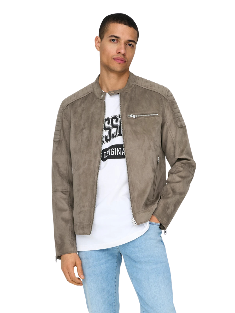 Giubbino gus Only & Sons grigio toupe 22029650 FALCON Only & Sons 