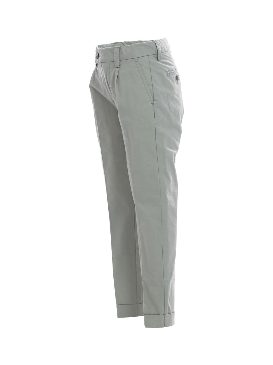 Pantaloni lunghi in cotone verde militare PTD4109J MALVA Dan John 