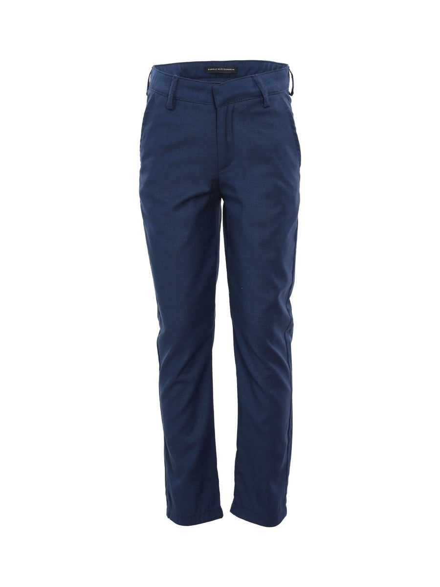 Pantalone blu con micro pois P1247 BLUE Alessandrini 