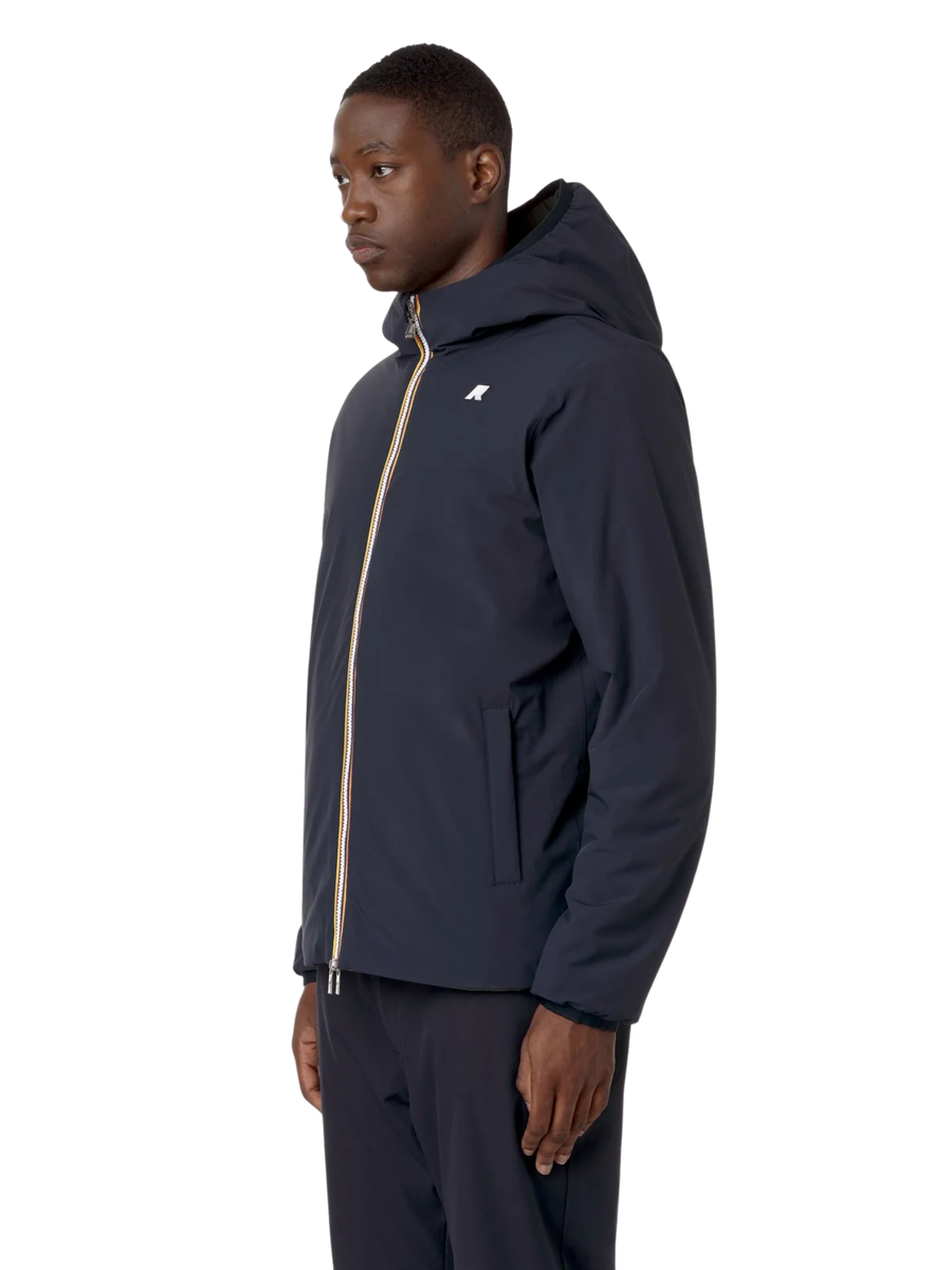 Giubbino "Jack St Warm Double" K-Way blu e verde K6128VW AG5 K-WAY 