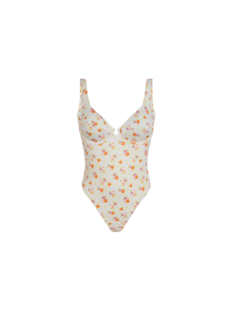 Costume intero Me Fui crema floreale 0203 X08 Me Fui 