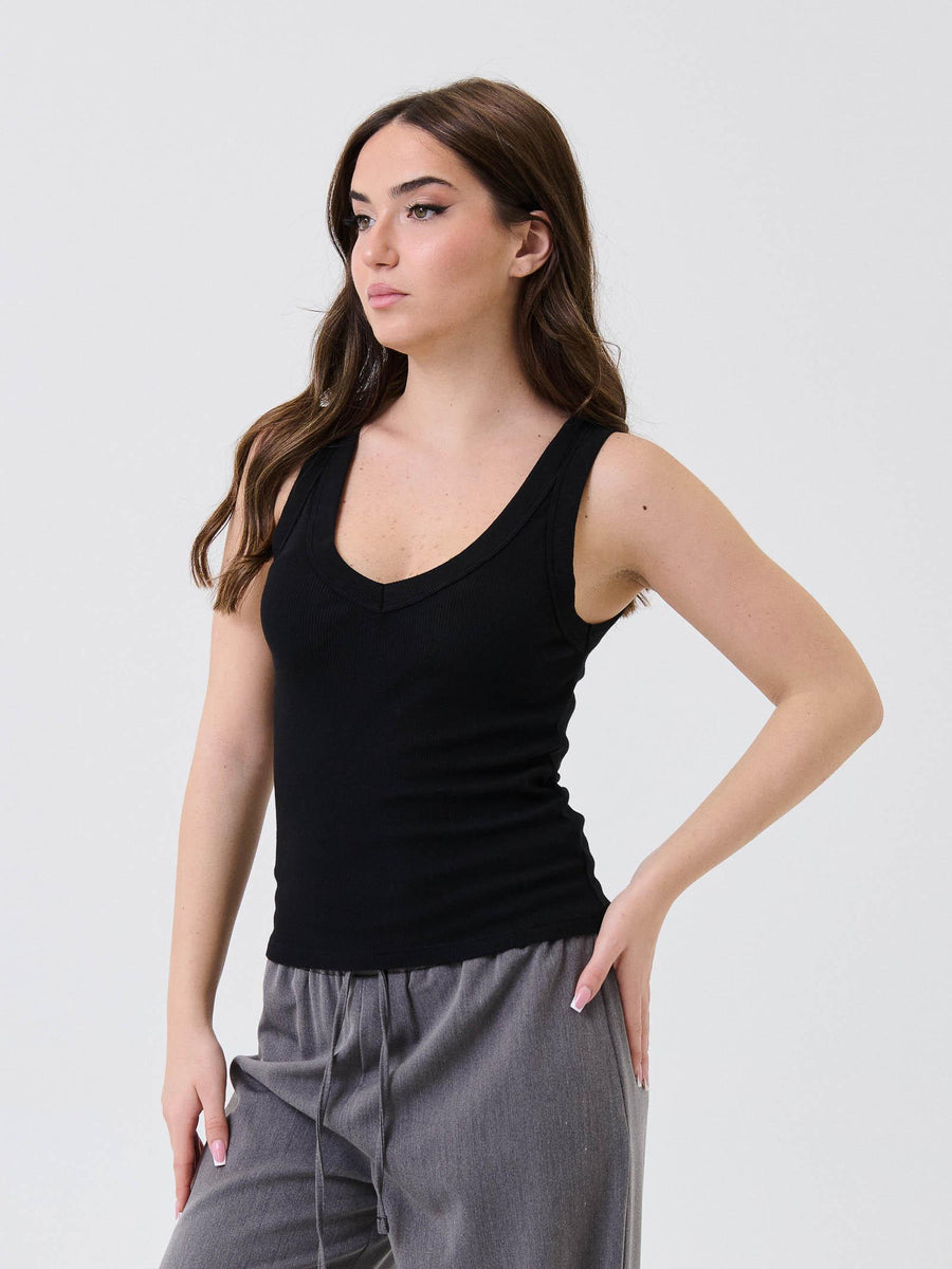 Canotta Vicolo nera UF0037 NERO Vicolo 