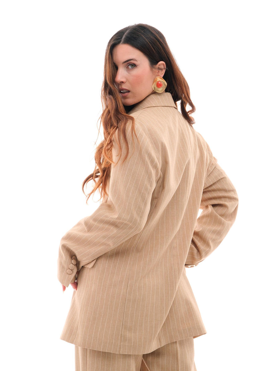 Blazer Bohemian Vì sabbia a righe GI149 SAND Bohemian V 