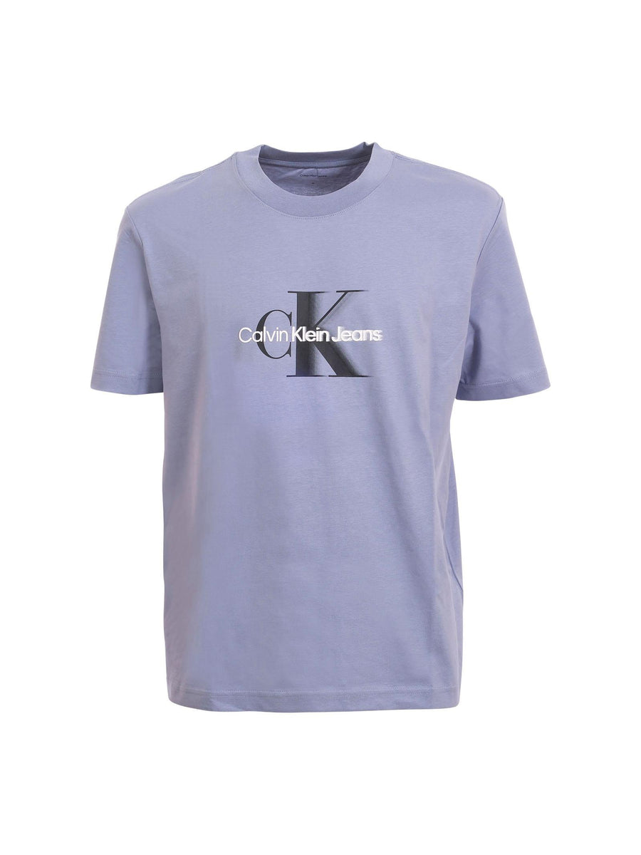 T-Shirt Calvin Klein viola con stampa frontale a contrasto J30J327471 CKG Calvin Klein 