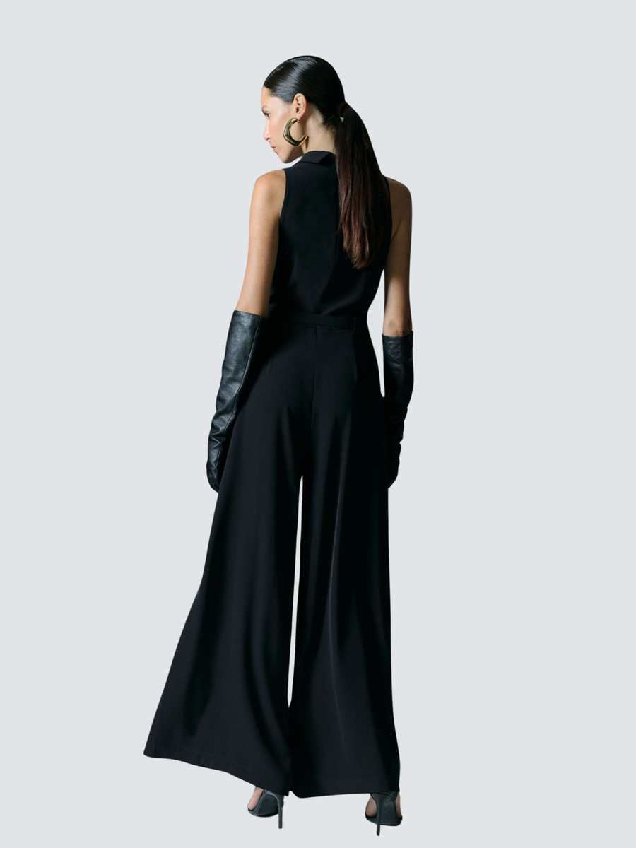 Jumpsuit Imperial nera con fibbia dorata Y557KHXC NERO Imperial 