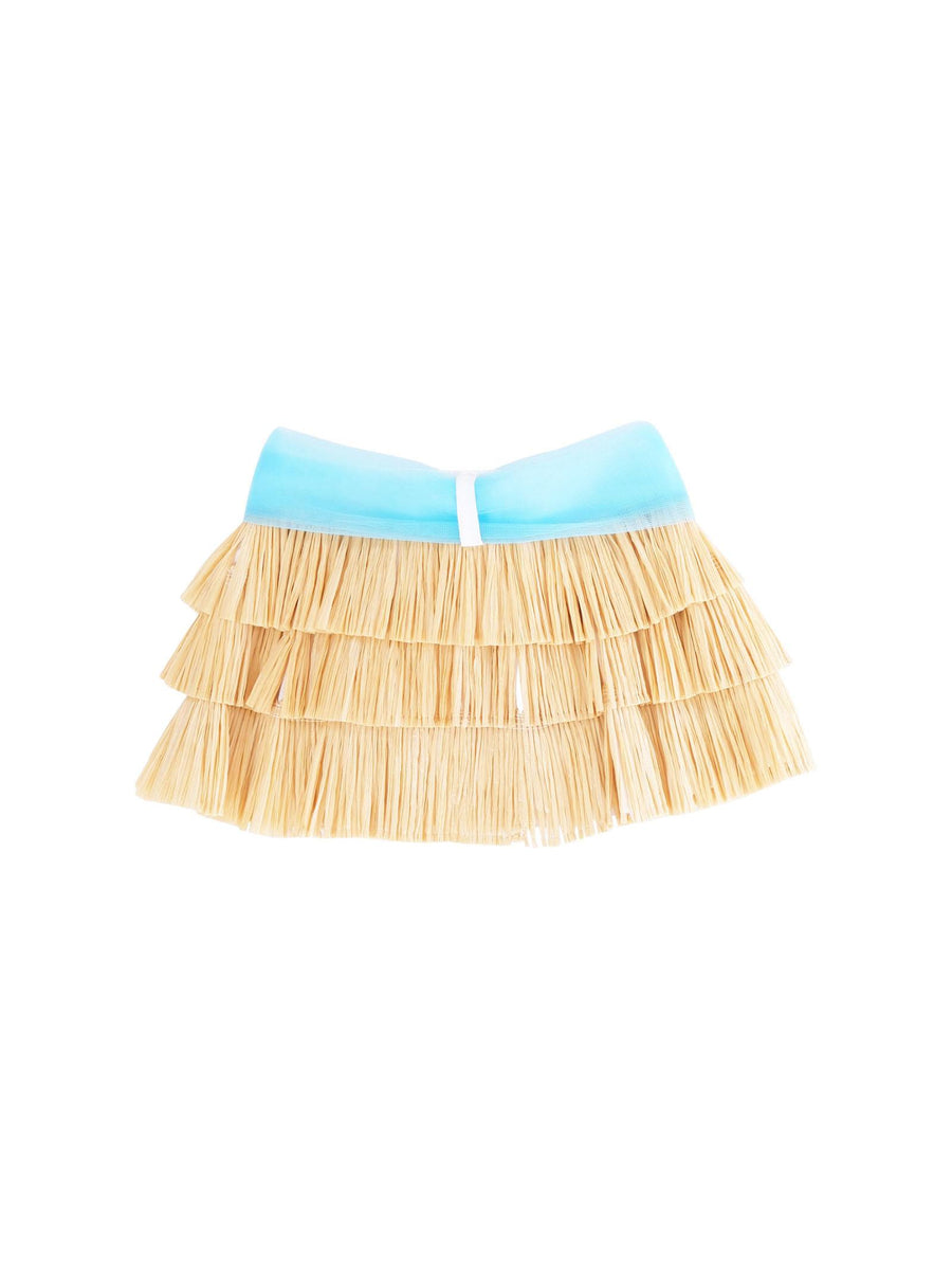 Gonna Miss Grant effetto paglia con fiocco in tulle MG1314 AVANA Miss Grant 