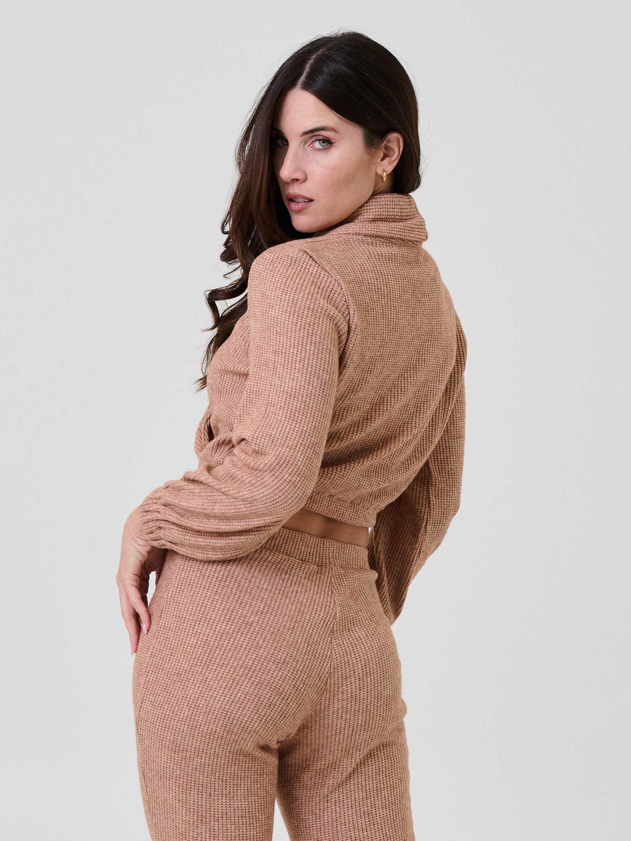 Maglione cropped Bohemian Vì beige BHMA009 SAND Bohemian V 