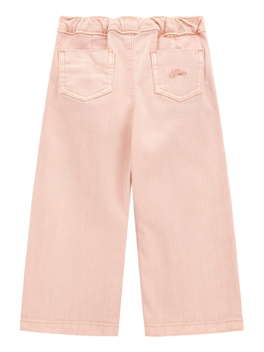 Jeans Guess rosa chiaro a palazzo con doppi bottoni K4YB04WE620 G6R1 Guess 