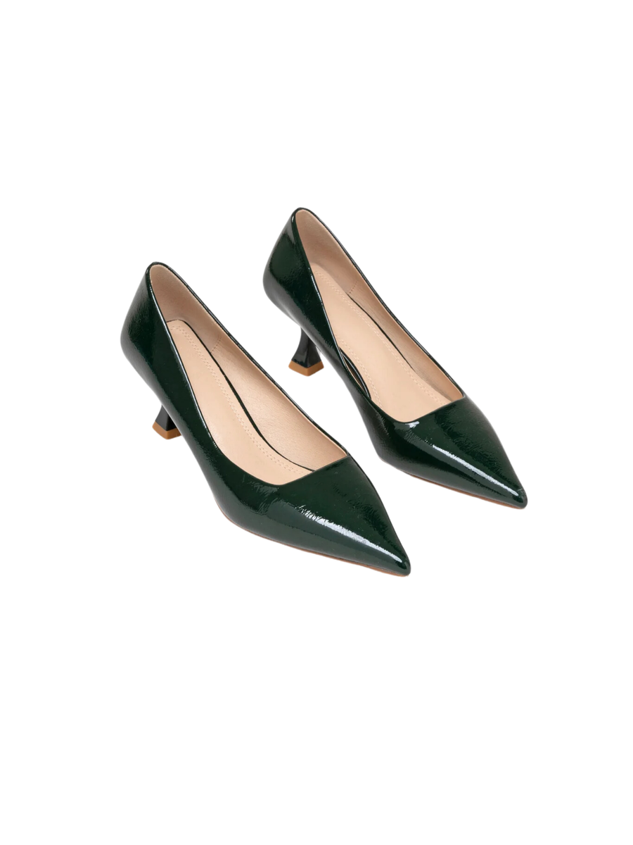 Decolleté TwentyFourhaitch Jane verde scuro in vernice JANE VERDE TwentyFourhaitch 