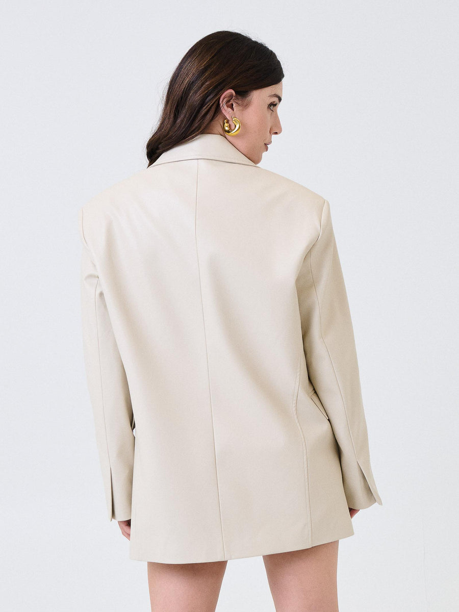 Blazer over Silence Limited bianco latte GI581N MILK Silence Limited 