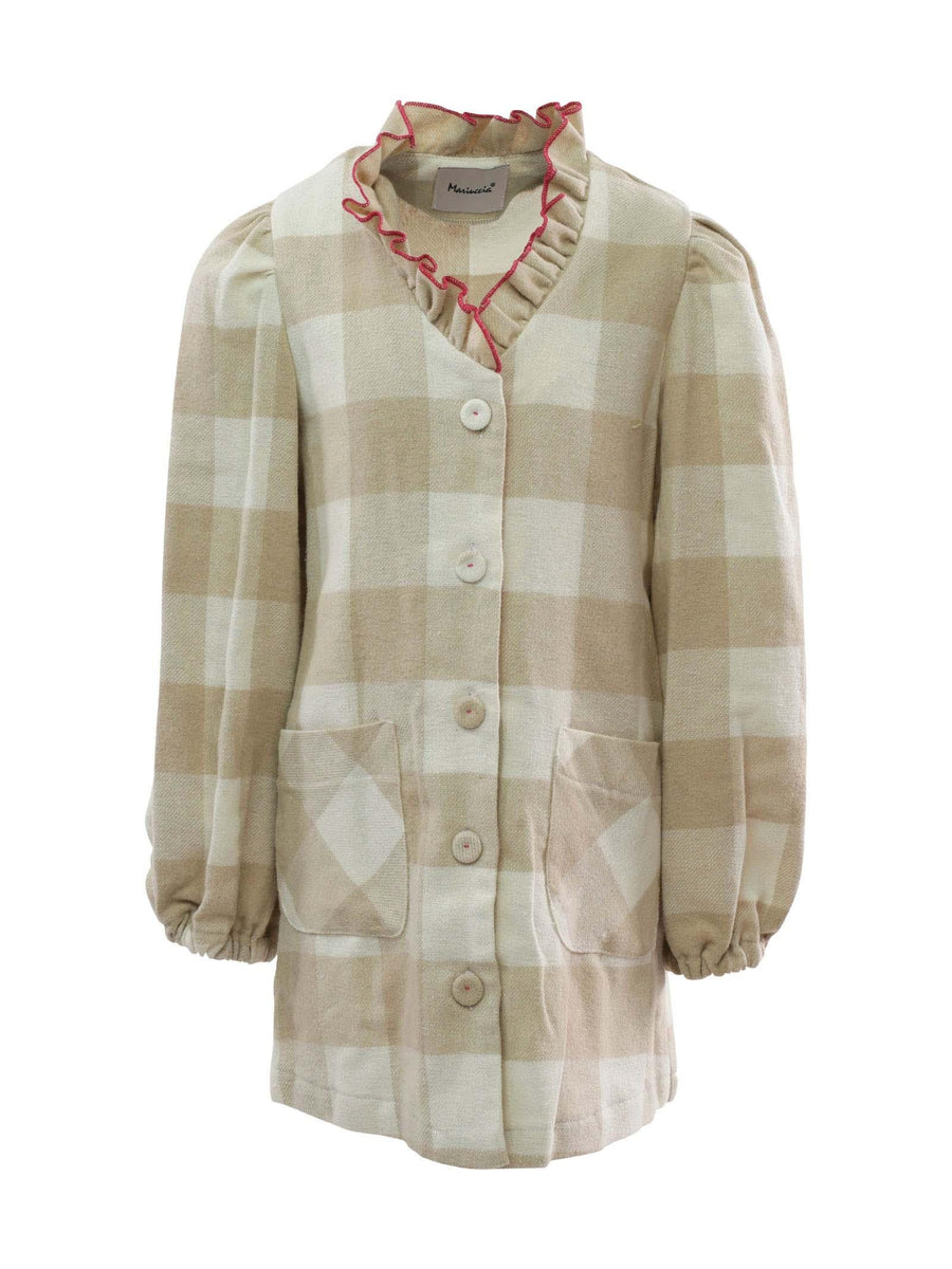 Abito a quadri beige 22V570 BOF Mariuccia Milano 