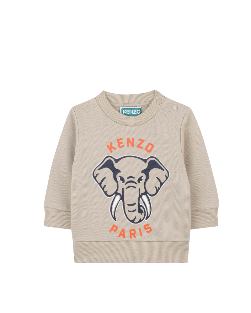 Completo Kenzo beige con stampa elefante e logo K61502 249 Kenzo 