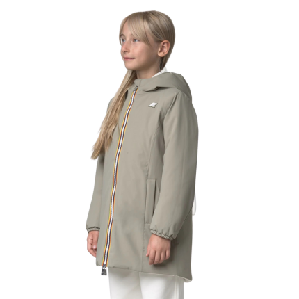 Giubbino "P. Denise St. Warm" K-Way verde double face K11517W B2M K-WAY 