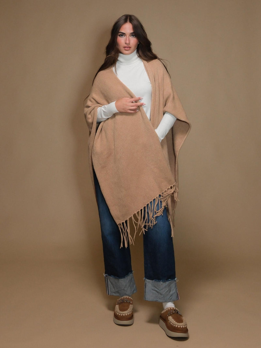 Cardigan Armoire con frange mandorla 5R261 MANDORLA Armoire 