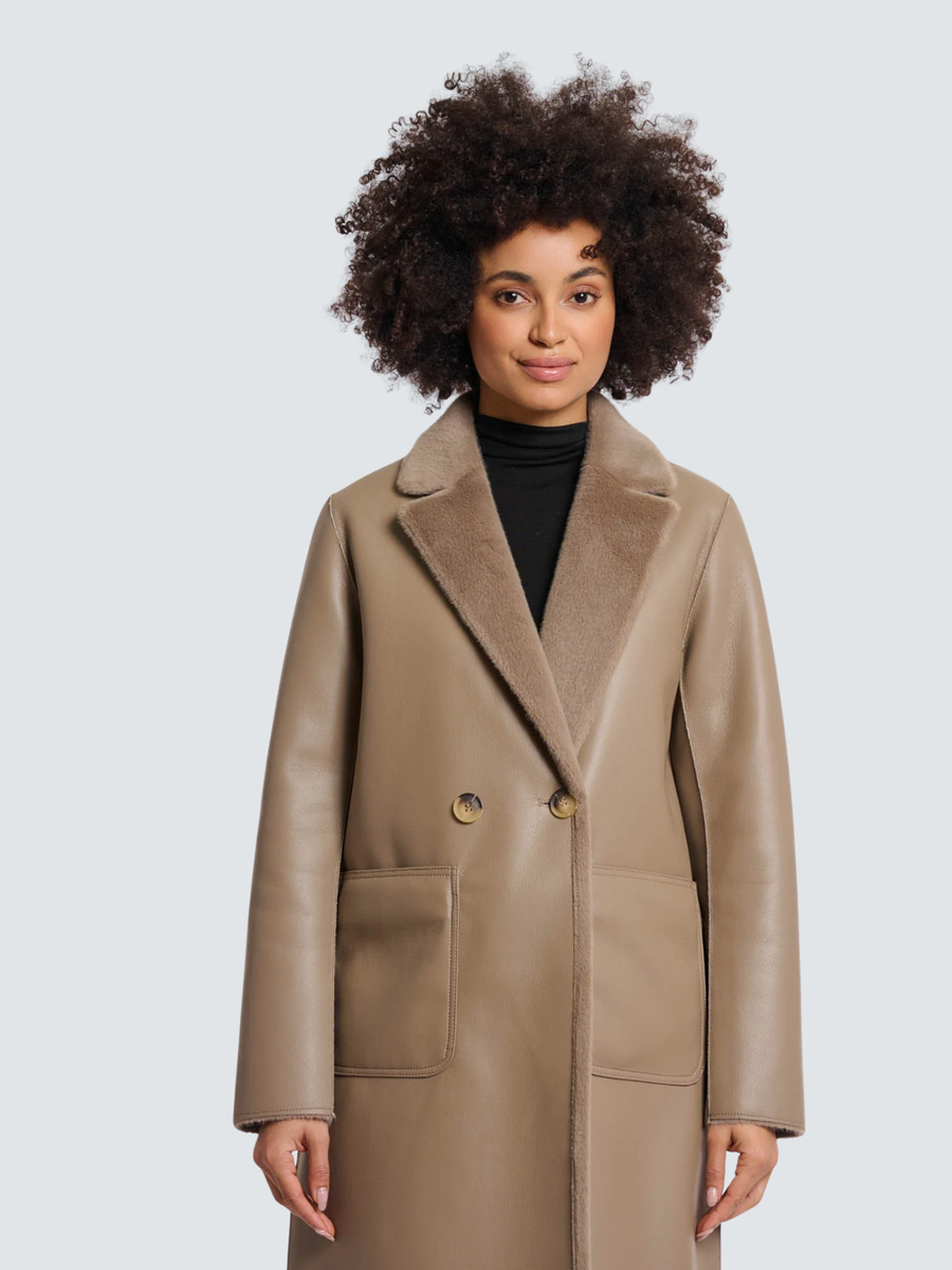 Cappotto "Ivon reversible coat" Rino & Pelle marrone Ivon.7002512 Toffee Rino & Pelle 