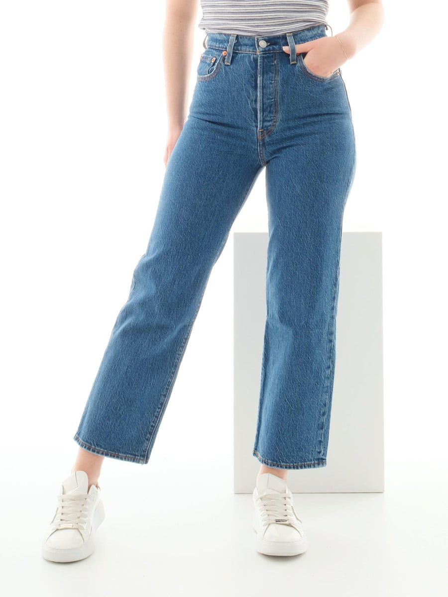 Jeans a vita alta Levi's blu in denim 72693-0117 U Levi's 
