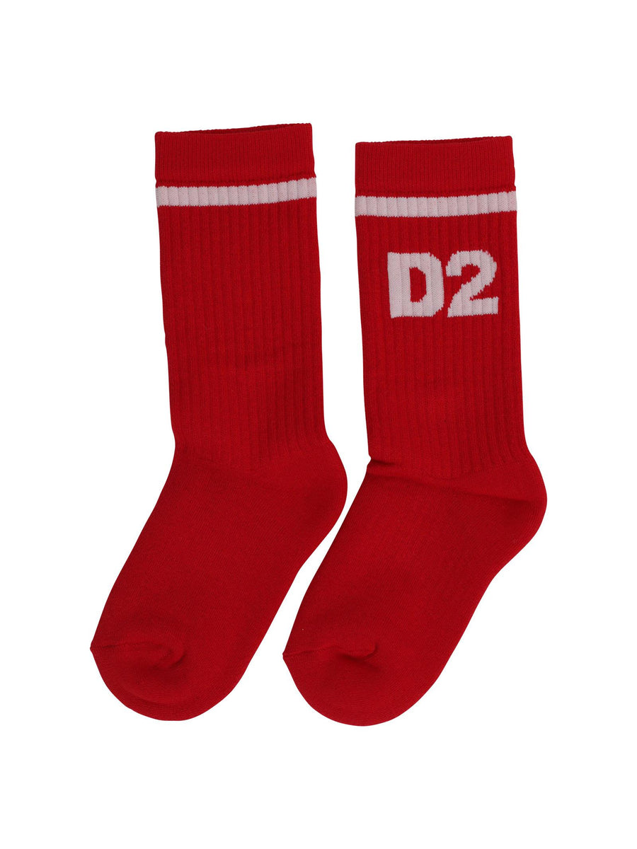 Calzino rosso D2 DQ1285D00WI DQ411 Dsquared 