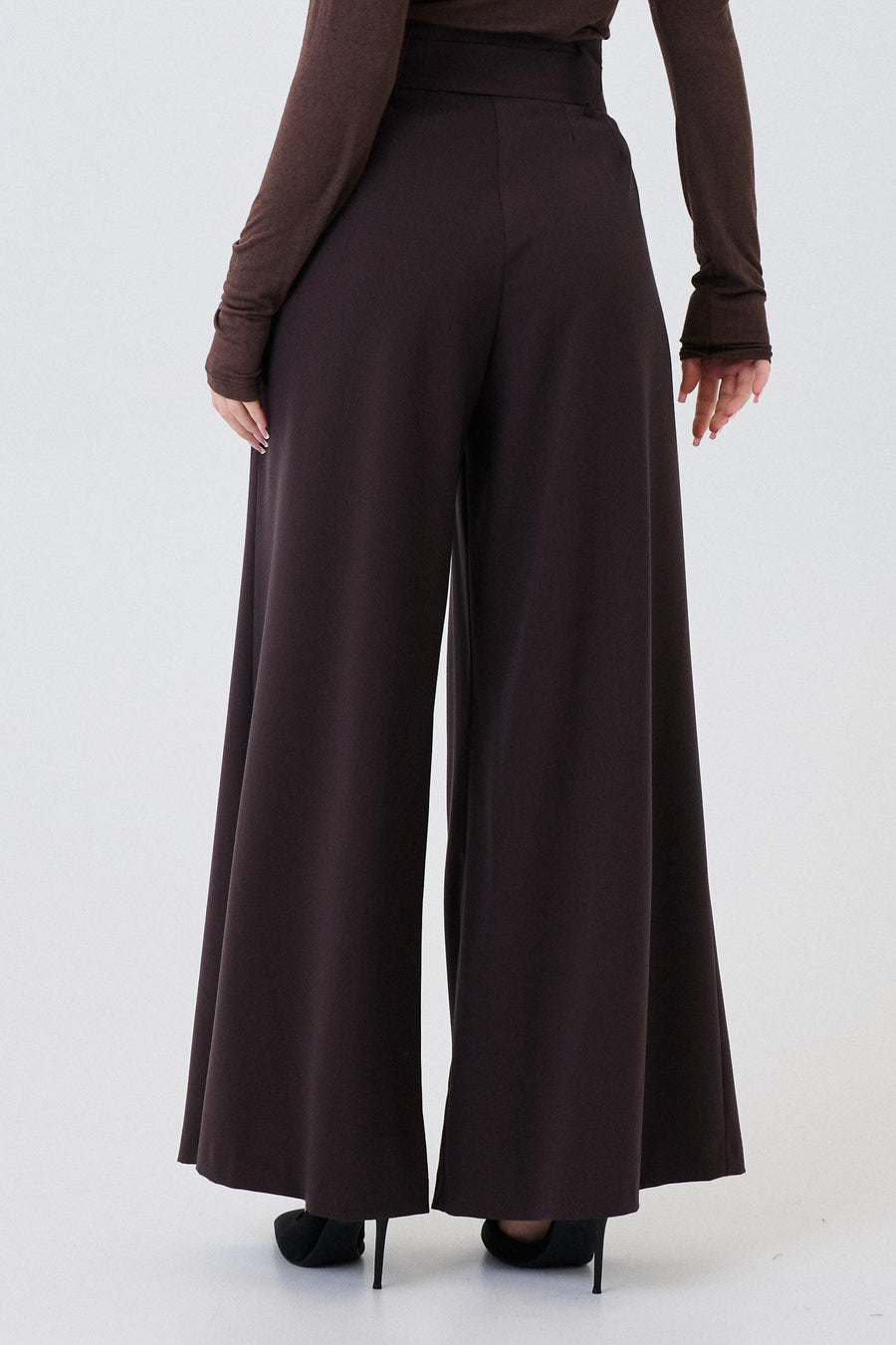 Pantalone a palazzo Armoire moro con pinces 25549 MORO Armoire 