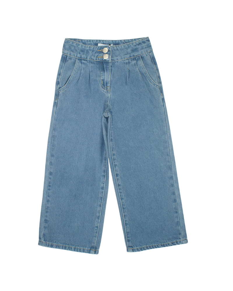 Jeans Tobetoo azzurro con doppio bottone e pences frontali TB902W25 JEA Tobetoo 