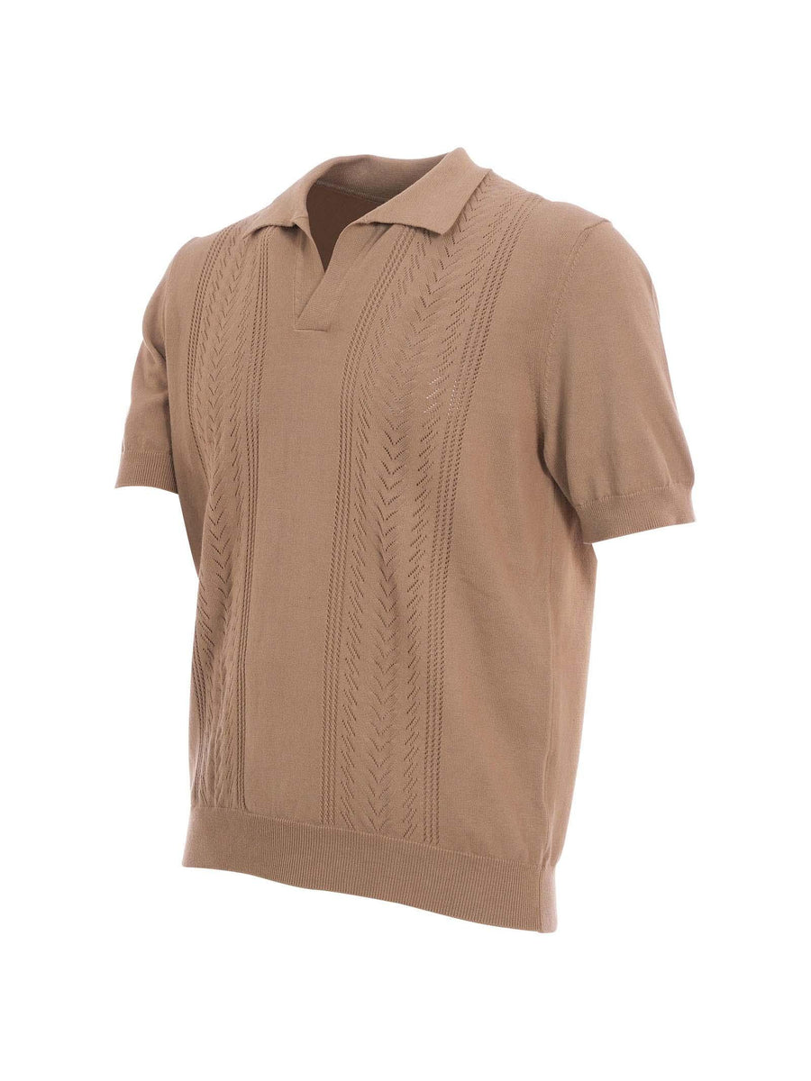 Polo Portofino beige con profili forati 5012 210 Portofino 